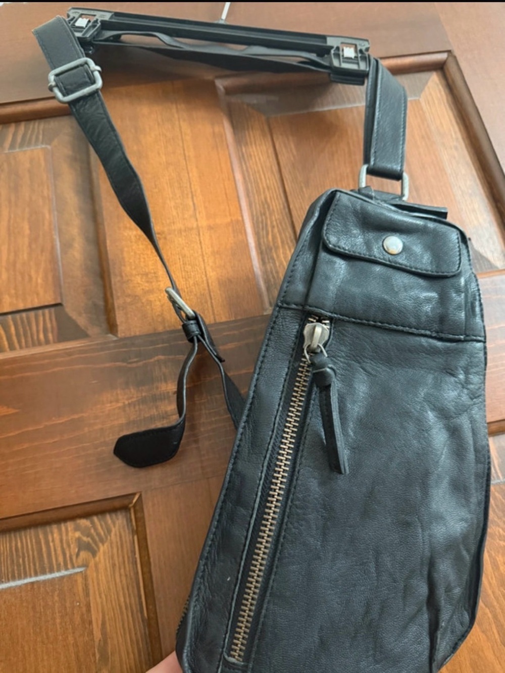 Free People Jagger Leather Sling Bag